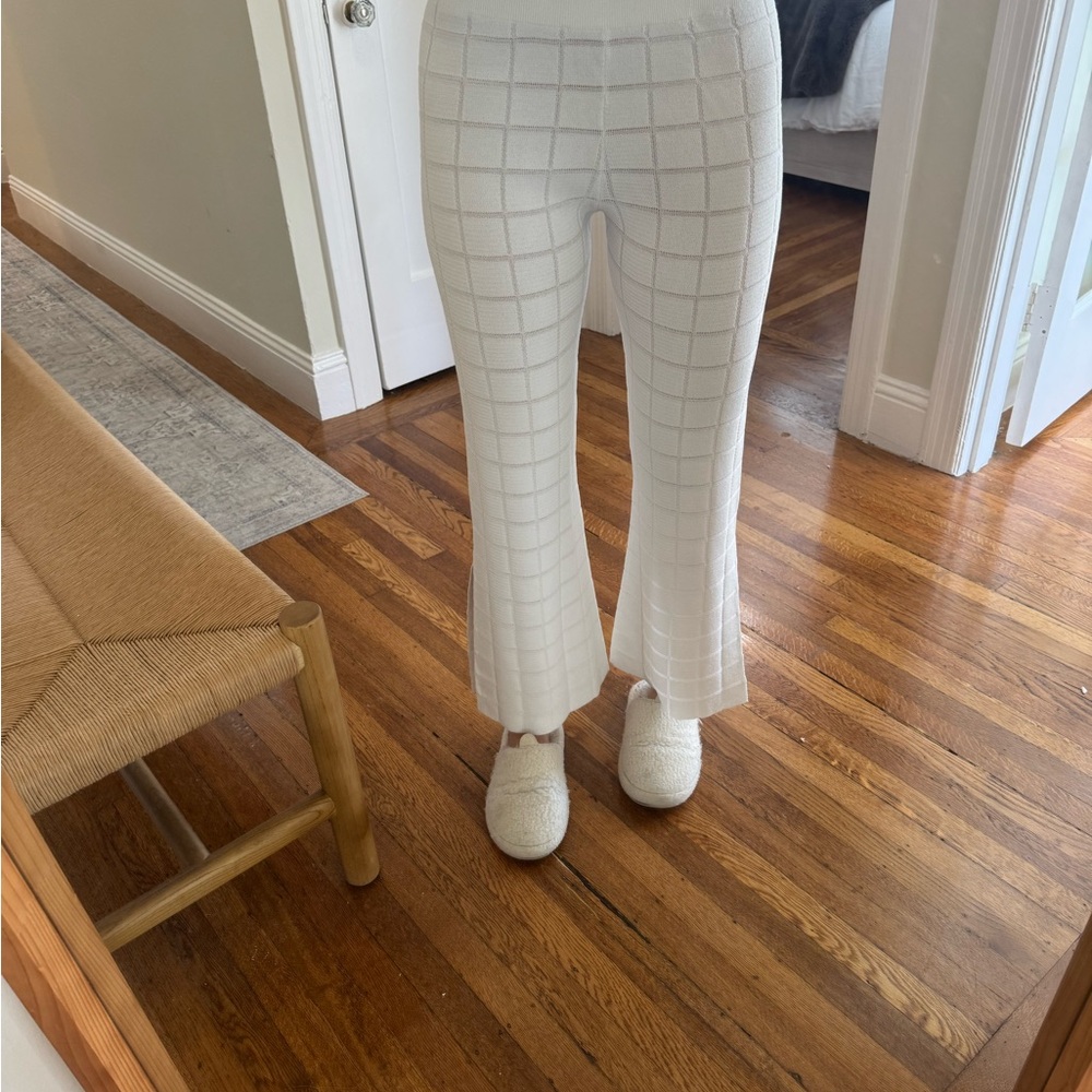 Solid & Striped White Grid Pants